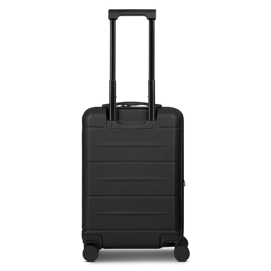 Police London 4 kółka Walizka kabinowy 55 cm Komora na laptopa z plisą rozprężną