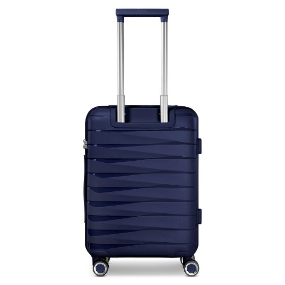 Franky London 4 kółka Walizka kabinowy S 55 cm z plisą rozprężną