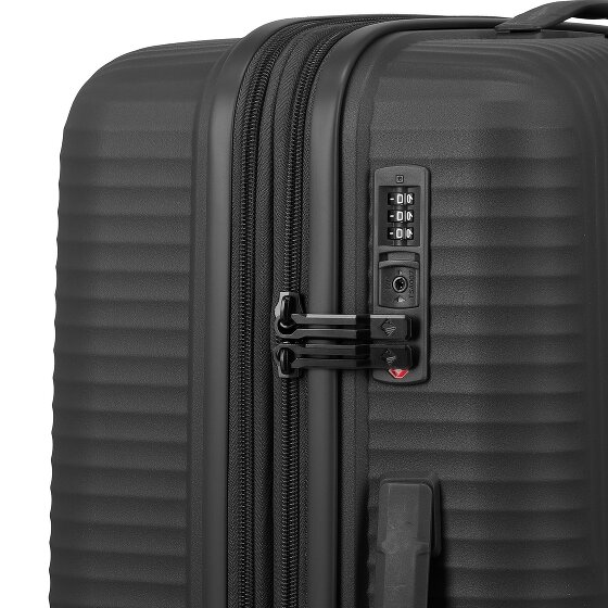 Travelite Air Stripe 4 kółka Zestaw walizek 3-części z plisą rozprężną