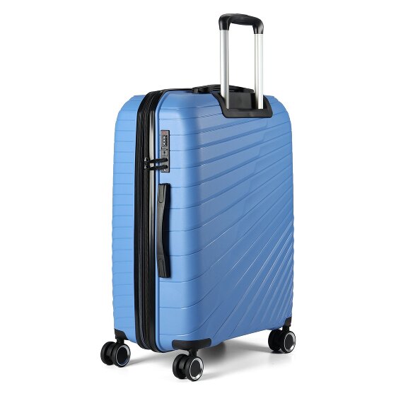 Benzi 5808 4 kółka Walizka 65 cm z plisą rozprężną