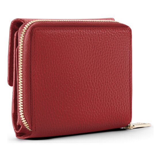 Lazarotti Skórzany portfel Bologna z zamkiem błyskawicznym 12 cm
