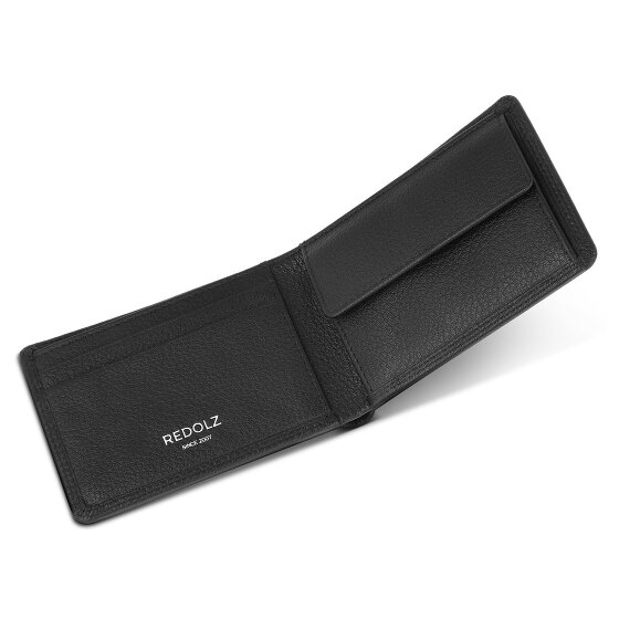 Redolz Leather Essentials QF mały portfel RFID skóra 10,5 cm