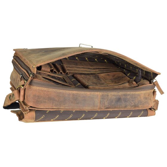 Greenburry Vintage Briefcase Leather 40 cm Laptop Compartment