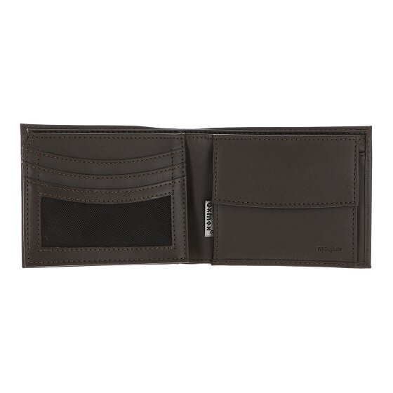 oxmox Leather Portfel Ochrona RFID Skóra 10 cm