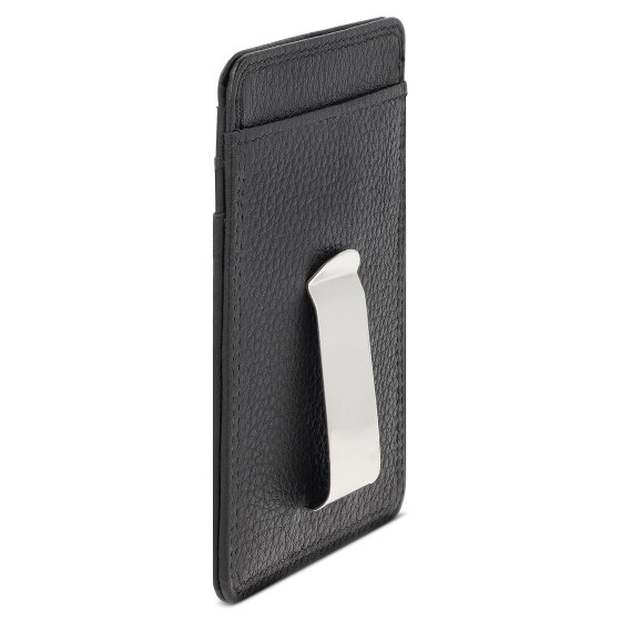 Redolz Etui na karty kredytowe Leather Essentials z ochroną RFID, z klipsem na banknoty, z wykończeniem w stylu skórowym, 7 cm