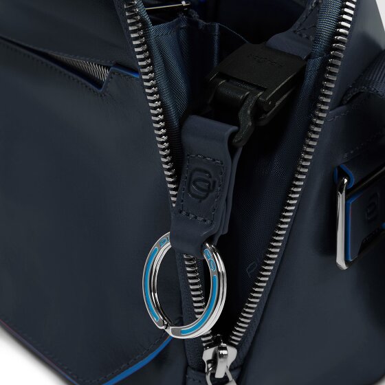 Piquadro Blue Square Torba na ramię Skórzany 27 cm