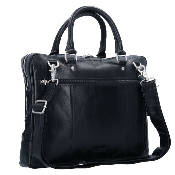 Leonhard Heyden Skórzana teczka Cambridge z przegrodą na laptopa 37 cm