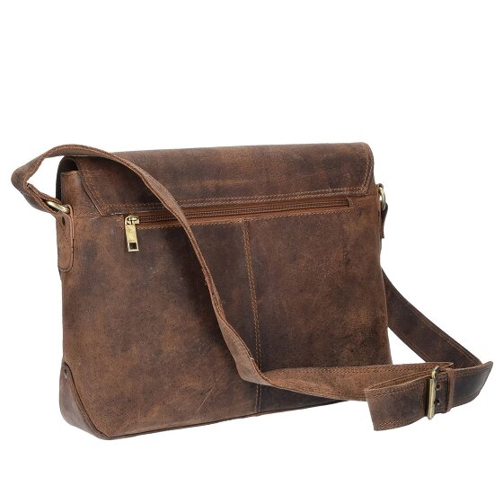 Harold's Antique Messenger 32 cm Leather Laptop Compartment