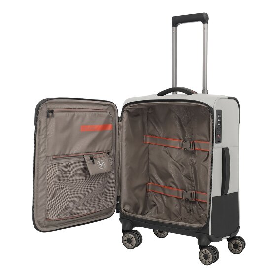 Travelite Crosslite 5.0 4 kółka Walizka kabinowa S 55 cm Komora na laptopa