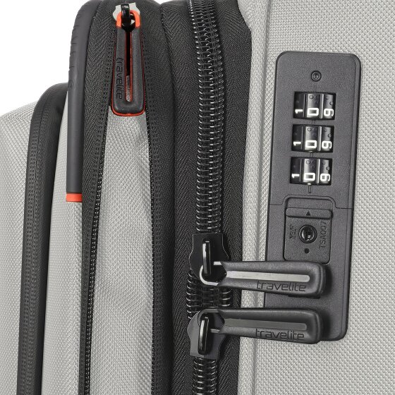 Travelite Crosslite 4 kółka Walizka kabinowy S 55 cm Komora na laptopa