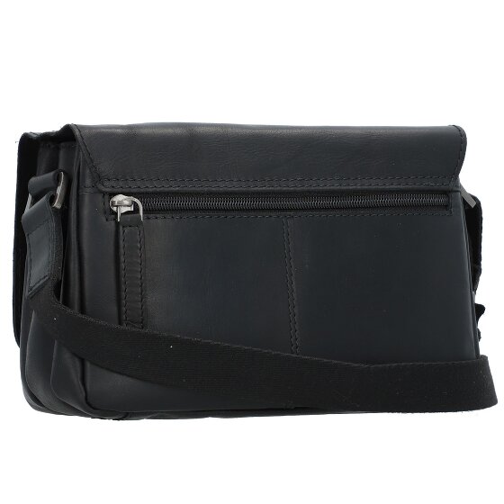 Greenburry Pure Black Torba na ramię Skórzany 23 cm