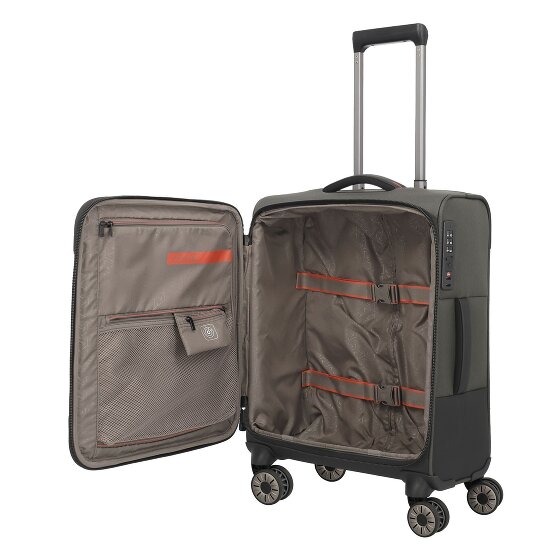 Travelite Crosslite 5.0 4 kółka Walizka kabinowy S 55 cm Komora na laptopa