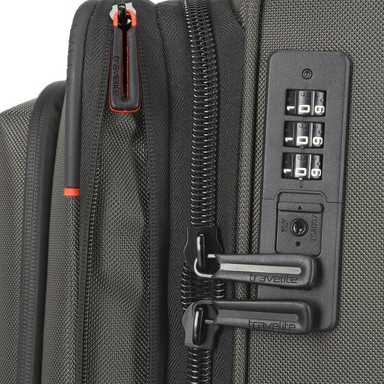Travelite Crosslite 5.0 4 kółka Walizka kabinowy S 55 cm Komora na laptopa