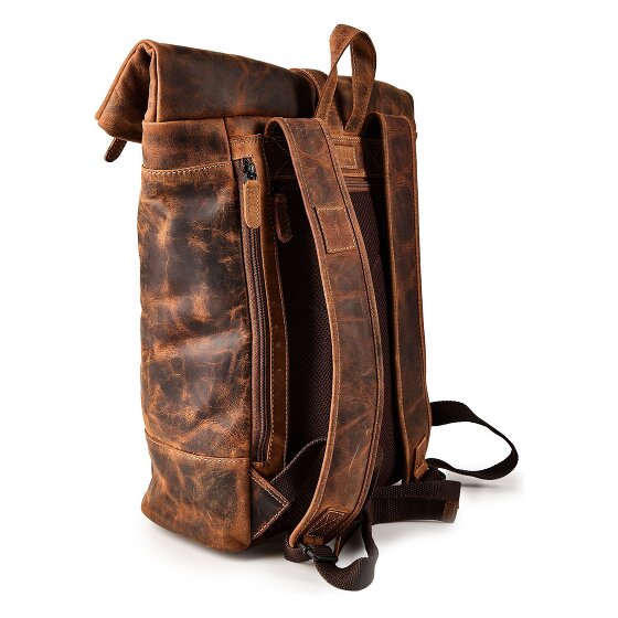 Jack Kinsky Baltimore 15 Plecak biznesowy Skórzany 43 cm Komora na laptopa