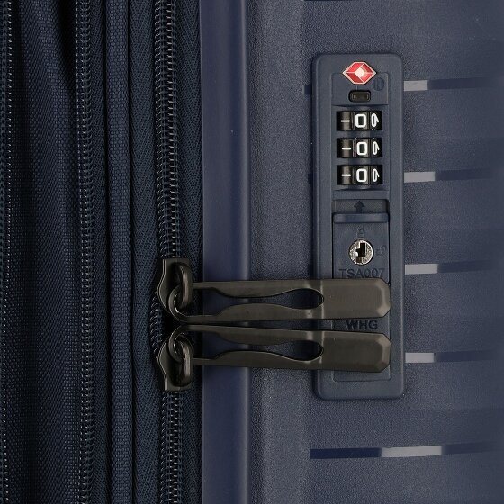 d&n Travel Line 4500 4 kółka Walizka kabinowy S 55 cm z plisą rozprężną