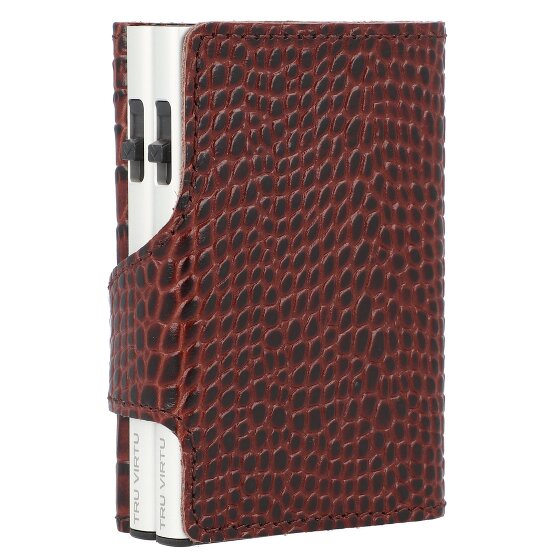 Tru Virtu Etui na karty kredytowe Click & Slide Portfel RFID Skóra 6,5 cm