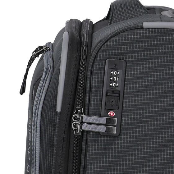 Travelite Corsiica 4 kółka Walizka kabinowy S 55 cm z plisą rozprężną