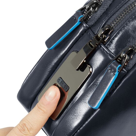 Piquadro Blue Square Torba na ramię Skórzany 23 cm