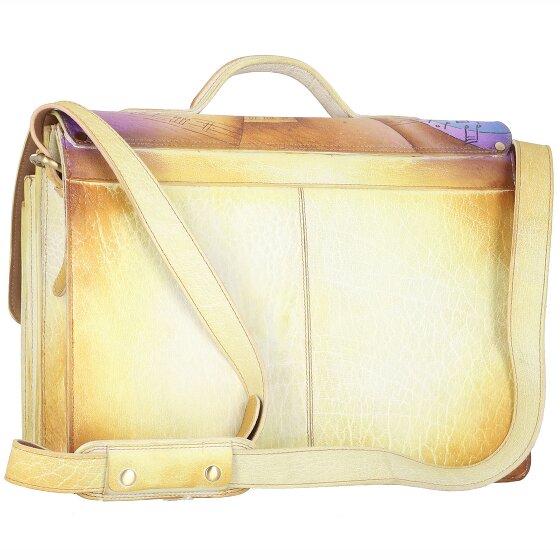 Greenland Nature Art+Craft Teczka skórzana 41 cm Komora na laptopa