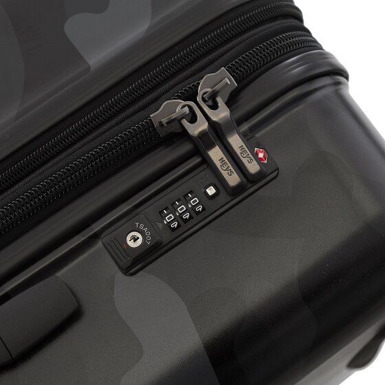 Heys Black Camo 4 kółka Walizka M 66 cm z plisą rozprężną