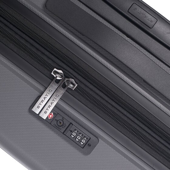 Stratic Bright+ 4 kółka Walizka M 66 cm z plisą rozprężną