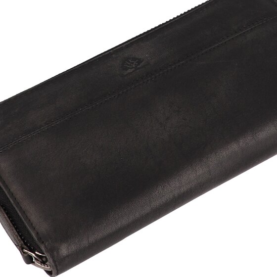 Greenburry Destressed Portfel Ochrona RFID Skórzany 19 cm