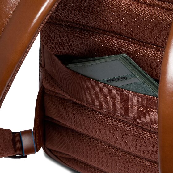 Piquadro Blue Square Plecak Ochrona RFID Skórzany 37 cm Komora na laptopa