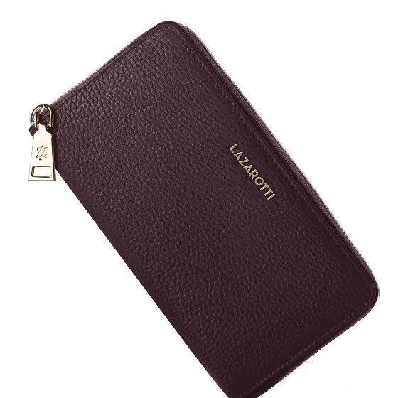 Lazarotti Bologna Leather XL Portfel skórzany z zamkiem błyskawicznym 19 cm
