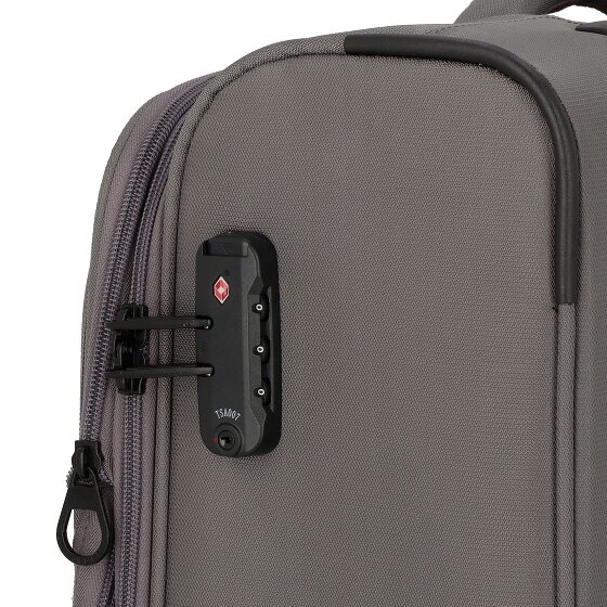 d&n Travel Line 9704 4 kółka Walizka kabinowa S 55 cm z funkcją poszerzenia
