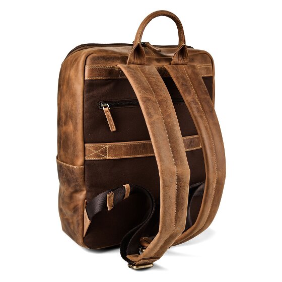 Greenburry Vintage Plecak biznesowy Skórzany 36.5 cm Komora na laptopa