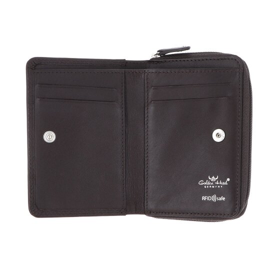Golden Head Polo Portfel Ochrona RFID Skóra 11.5 cm