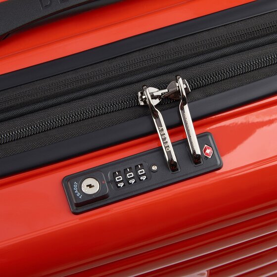 Delsey Paris 4-kołowy wózek biznesowy Shadow 5.0 z przegrodą na laptopa 38 cm i rozszerzaną plisą