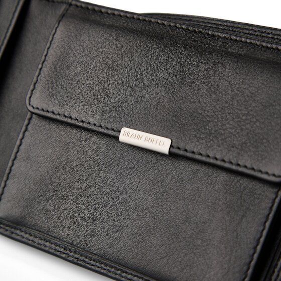 Braun Büffel Golf 3.0 Portfel Ochrona RFID Skórzany 12.5 cm