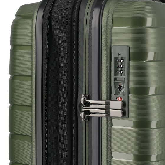 Travelite Air Base 4 kółka Walizka kabinowy 55 cm z plisą rozprężną