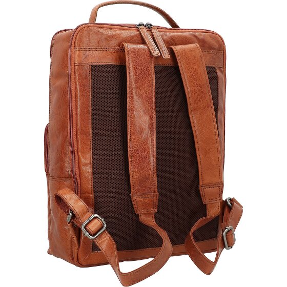 Spikes & Sparrow Bronco Plecak skórzany 40 cm Komora na laptopa