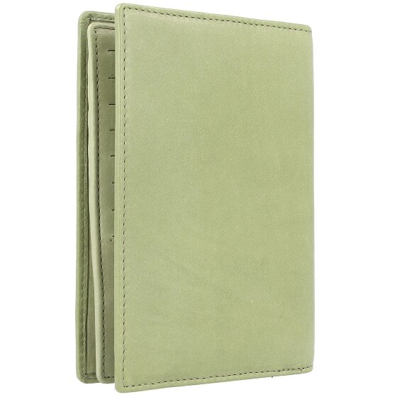 Greenland Nature Miękkie kolorowe etui na paszporty RFID Leather 12 cm