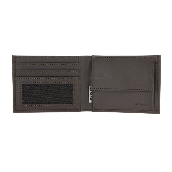 oxmox Leather Portfel Ochrona RFID Skóra 11 cm