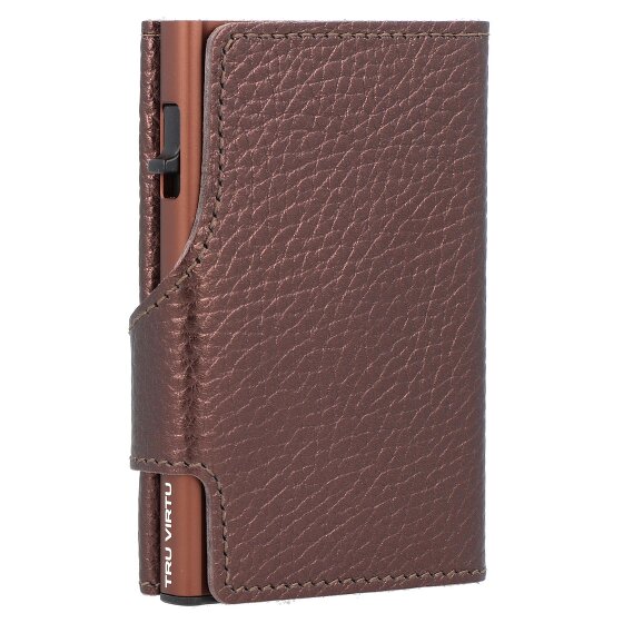 Tru Virtu Etui na karty kredytowe Click & Slide RFID Leather 6,5 cm