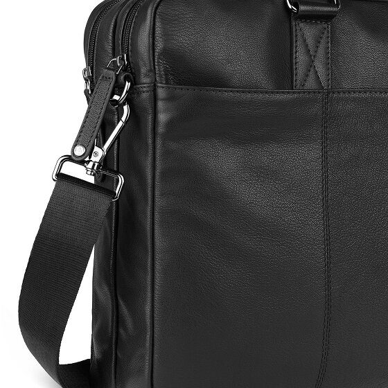 bugatti Black Magic Teczka Skórzany 40 cm Komora na laptopa