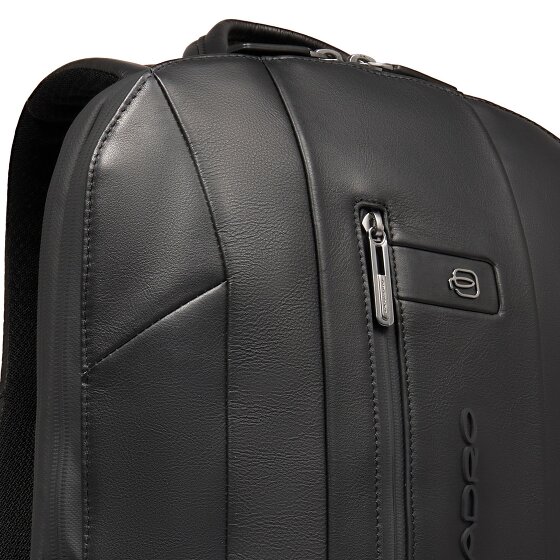 Piquadro Zaino Plecak Skórzany 42 cm Komora na laptopa