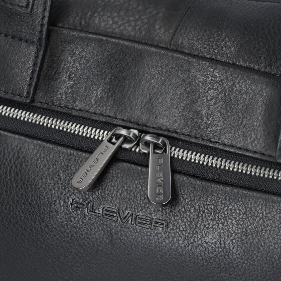 Plevier Vintage Bill Teczka Skórzany 40 cm Komora na laptopa