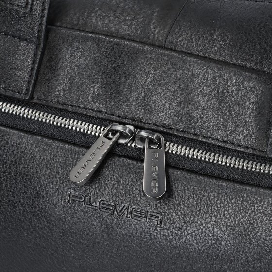 Plevier Vintage Bill Teczka Skórzany 40 cm Komora na laptopa