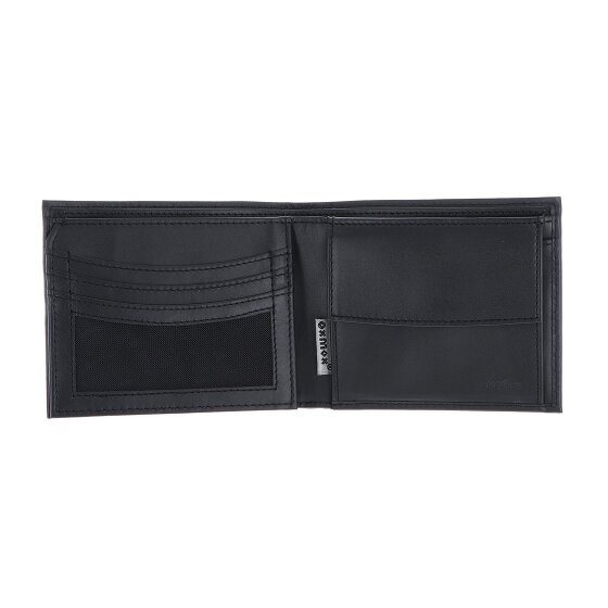 oxmox Leather Portfel Ochrona RFID Skóra 12 cm