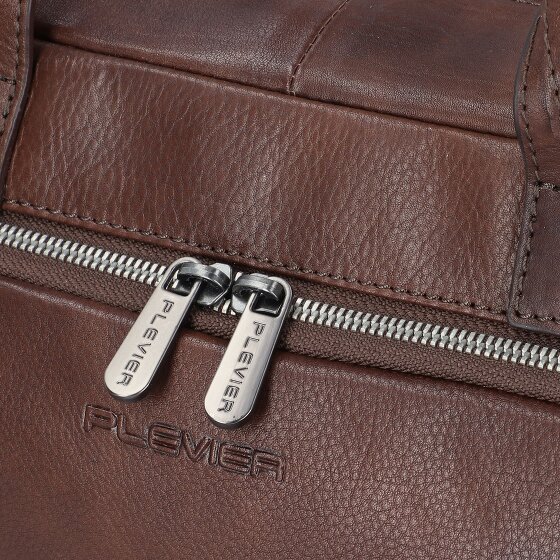Plevier Vintage Bill Teczka Skórzany 40 cm Komora na laptopa