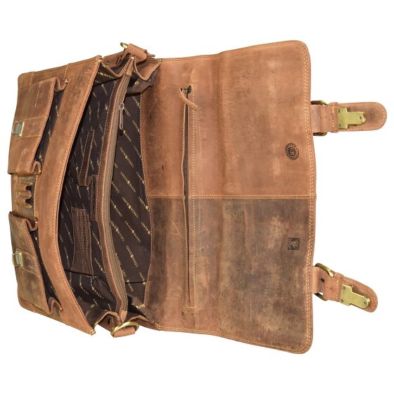 Greenburry Vintage Briefcase Leather 40 cm Laptop Compartment