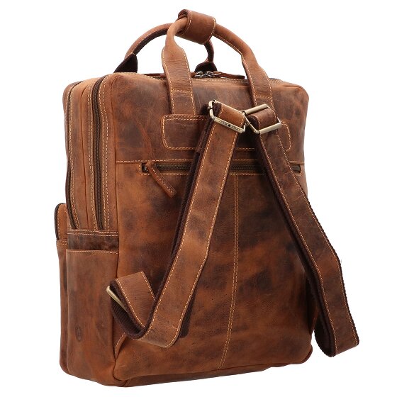 Greenburry Vintage Plecak skórzany 38 cm Komora na laptopa