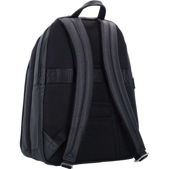 Piquadro Skórzany plecak Vibe 43 cm z przegrodą na laptopa