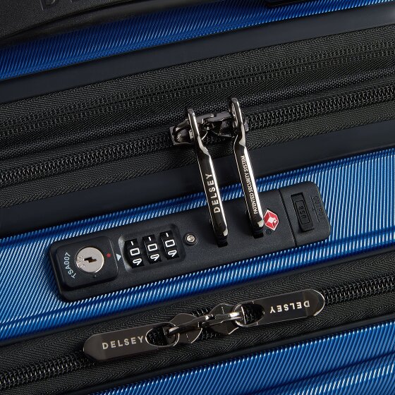 Delsey Paris 4-kołowy wózek kabinowy Shadow 5.0 z przegrodą na laptopa 55 cm i rozszerzaną plisą