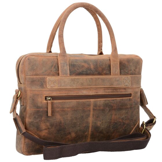 Greenburry Vintage Briefcase Leather 41 cm Komora na laptopa