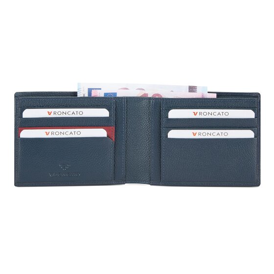 Roncato Trial DLX Portfel Ochrona RFID Skórzany 12.5 cm